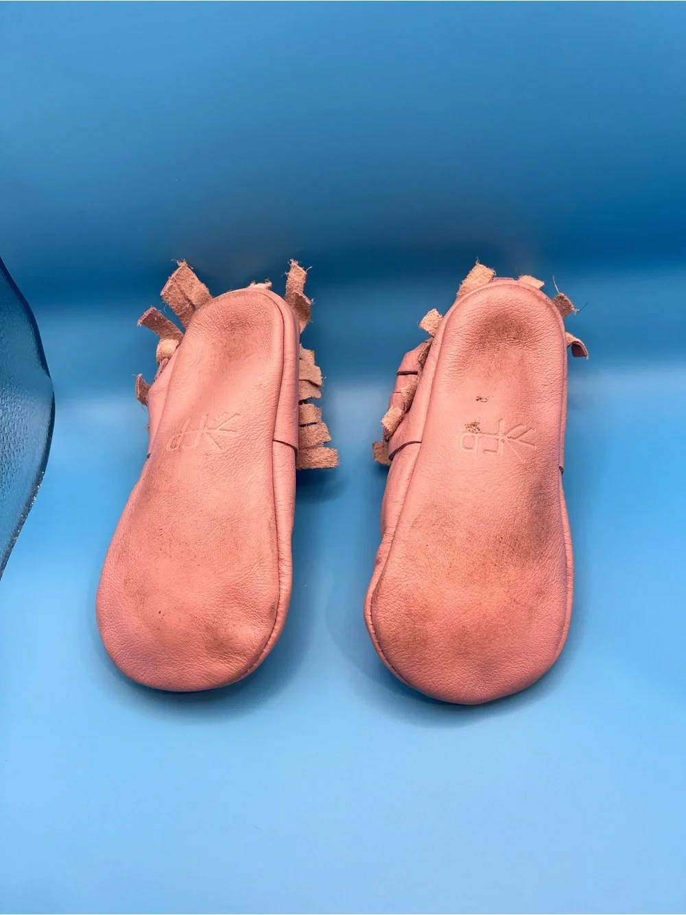 Freshly Picked Pink Leather Fringe Moccasins - Kids Shoes